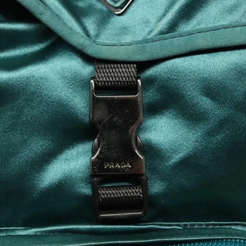 PRADA Backpack Satin Blue Auth - Picture 10 of 15